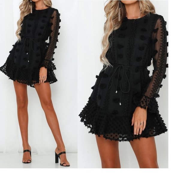 Ruffle Embellished Dress - Picture 1 of 6
